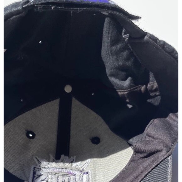Sacramento Kings Strapback Hat Adult One Size Black Basketball NBA Vtg Hit Wear - Picture 7 of 10